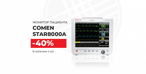 Мониторы пациента, инкубаторы и ЭХВЧ-аппараты до -45%