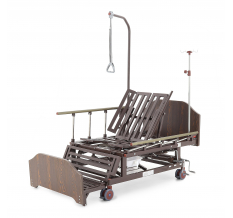 Медицинские кровати Med-Mos Е-45А (ММ-5124Н-10) с боковым переворачиванием, туалетным устройством и функцией «кардиокресло»