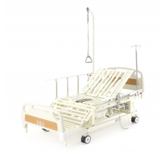 Медицинские кровати Med-Mos DB-11А (МЕ-5218Н-12) с боковым переворачиванием, туалетным устройством и функцией «кардиокресло» и регулировкой высоты