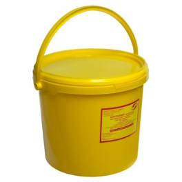 Емкости для сбора отходов МедКом МК-02 для сбора органических отходов класса Б 6,0 литров с индикатором вскрытия