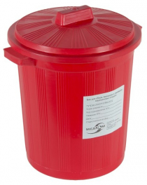 Емкости для сбора отходов МедКом МК-03 35 литров красный
