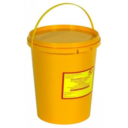 Емкости для сбора отходов МедКом МК-02 для сбора органических отходов класса Б 3,0 литра с индикатором вскрытия